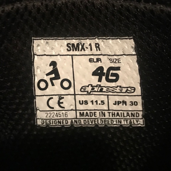 Alpinestars SMX-1R Motorcycle Riding Boots - Picture 6 of 6